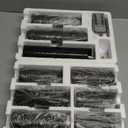 Hausware Set of 9 Flameless Candles Battery Operated LED Real Wax Flickering Electric Candles with Remote Control Timer for Wedding Birthday Halloween Christmas Decorations (Black Color)