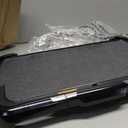 Amazon Basics Electric Griddle with Nonstick Ceramic Coating, Flat Grill for Pancake, 10 x 20 inches, Black