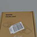 CANEOE Round Modern Led Ceiling Light Fixtures, 6000K Cool White Hallway Light Fixtures Ceiling, Bathroom Close to Ceiling Lights for Corridor Stair Aisle Lamps (Black, 1 Pack)