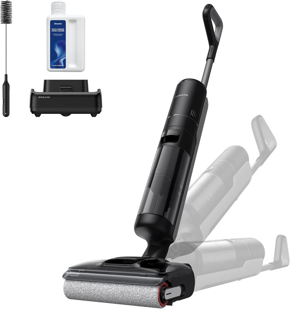 DREAME H12 Pro Gen2 Vacuum Mop, 0 Tangle Wet Dry Vacuum Cleaner, Cordless Vacuum Mop All-in-One for Hard Floors, 180 Lie-Flat Floor Cleaner Machine with 194F Hot Self-Cleaning, 50Mins Runtime