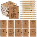 Kosiz 40 Pcs/20 Set Christian Gifts Bulk Religious Spiral Notebook with Bible Verse Pen Prayer Journal Inspirational Notepad for Men Women Church Friends Birthday Sunday School (English Tree of Life)