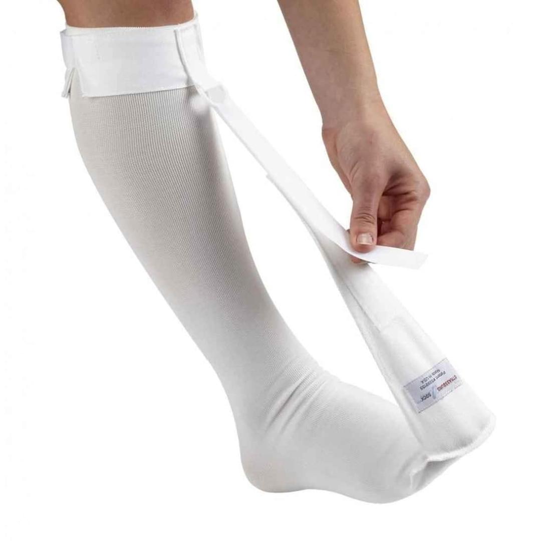 Strassburg Sock White Large Size (fits calf circumference from 16 to 21 inches) (Beige, L)