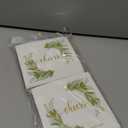 Hortense B. Hewitt Decorative Paper Napkins 50-Count, Foil Greenery, 4.75-Inch (Folded)