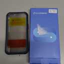 seacosmo for iPhone 17e 16e Case, Full Body Bumper with Built-in Tempered Glass Privacy Screen Protector and Camera Lens Protection, Compatible with MagSafe, Shockproof 17E 16E Phone Case, 6.1", Blue