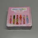 100 Set Cheer Pins Spirit Clips, Wooden Colored Clothes Pins with Tools,Cheer Pin Kit 180 Mini Bows Ducks Daisy Balls 300 Letters 4 Stickers, DIY Custom Pins for Backpack Team Cheerleader Gifts