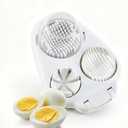 3-In-1 Egg Slicer for Hard Boiled Eggs - Stainless Steel Multipurpose Egg Cutter, Ideal Three Way Egg Slicer & Kitchen Chopper Tool for Strawberry, Mushroom, Grape, Tomato