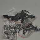 The Metal Magician Black T-Strap Hinges, Pack of 4 Heavy Duty Barn Door Hinges (5.2" x 4.5") for Wooden Fences Heavy Duty, Decorative, Farm Gate Hinge (Black)