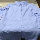 Cicy Bell Women's Button Down Shirts Collared V Neck Long Sleeve Peplum Tiered Blouse Tops XXL