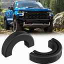 Tow Hook Covers Compatible with Chevy Silverado 1500 2007-2025, Hitch Cover Front Car Tow Hooks Compatible with GMC Sierra 1500 2007-2018 Chevrolet Silverado 1500 Accessories 2007-2025 (Black)