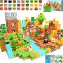 Fuwidvia Magnetic Blocks - 100PCS Magnets Cubes, Magnetic Building Blocks STEM Montessori Sensory Toys for 3 4 5 6 7 8-13 Year Old Boys Girls Birthday for Kids