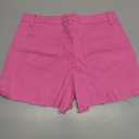 Womens Red Pink Denim Shorts Super Comfy Hot Shorts Summer High Waisted Fringe Jean Short, Size Medium