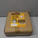 VIVIDA 5" x 5" Vinyl Post Caps, White PVC Pyramid Fence Post Cap, for Actual 5" x 5" Vinyl Fence, Deck & Mailbox, 12 Pack