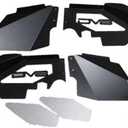 DV8 Offroad Inner Fender Liner Set fits 2007-2018 Wrangler JK | Front Wheel Wells | Vented for Airflow | Aluminum Construction | Black Satin Finish
