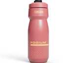 CamelBak Podium 24oz Bike Water Bottle - Easy Squeeze Bottle - Fits Most Bike Cages, Coral Sunset