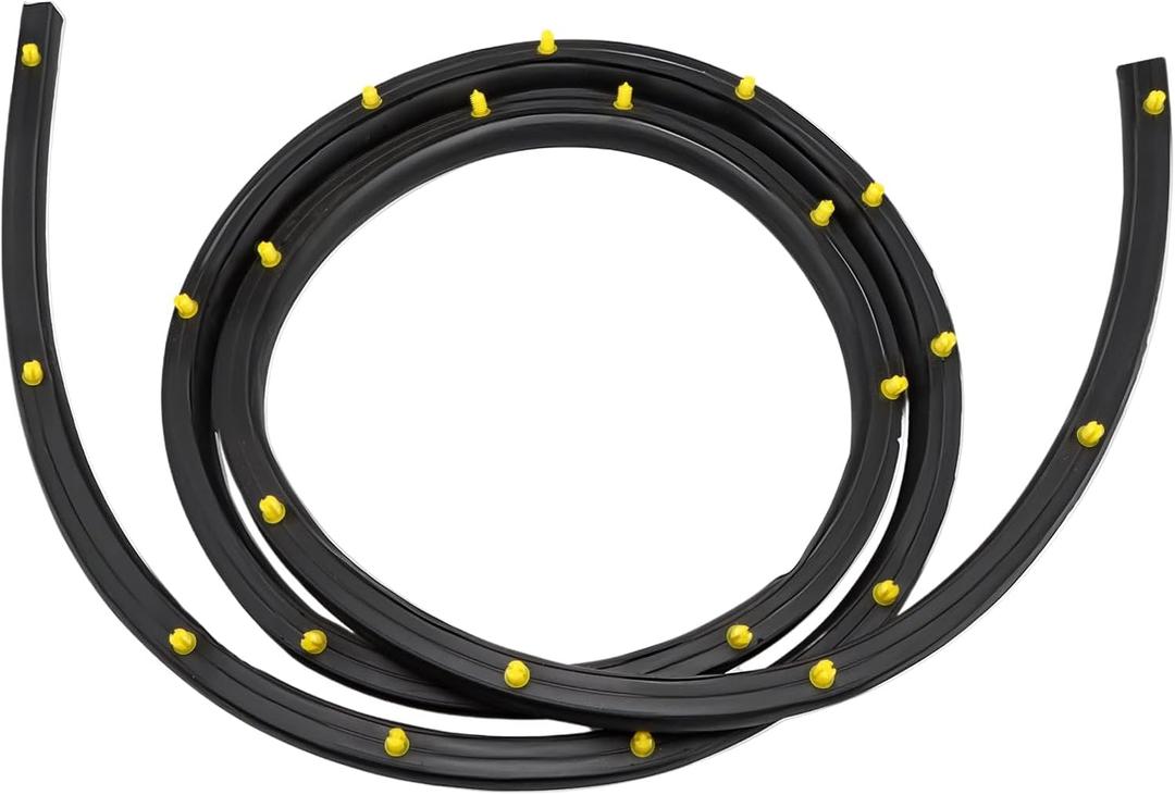 Hood Seal Strip Compatible with 2011-2021 Jeep Grand Cherokee 2011-2025 Dodge Durango, Front Seal with Rivets Replace# 68070493AA