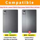 Case for Lenovo Tab M11 Plus/Lenovo Tab K11 Plus 11.45 Inch 2024 PU Leather Protective Cover Lightweight Flip Stand with Elastic Band & Card Holder-Rose Gold