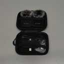 PQRQP 3 in 1 Microphone for iPhone/Android/Camera, Wireless Microphones, 328ft Transmission, 18H Battery Life, Mini Microphone for Record Interview, Vlogs, Tiktok (Ebony Black)