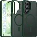Oterkin Magnetic Samsung Galaxy S26 Ultra Case, Dark Green | Matte, Compatible with MagSafe, Frosted Translucent, Shockproof Anti-Scratch Slim Fit, Military Grade Protection