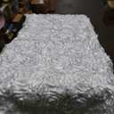 White Rosette Banquet Chair Cover for Wedding