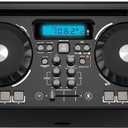 iLive Electronics BPM DJ Bluetooth Wireless Sound System, Sound Effect Wheels and Mixer with Crossfader, Light Effects, Black (iJDJ787B)