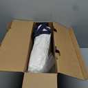 Serta Goose Feather Down Fiber Cotton Comforter Queen Size - 100% Cotton Duvet Insert - Hotel Luxury Hypoallergenic Bedding Comforter All Season Medium Warmth 90 x 90 Inch White