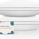 KNX- Soft/Medium Bed Pillows for Side, Back or Stomach Sleepers, 20x30 Queen Size Set of 2, Luxury Hotel Quality Pillow with Hypoallergenic Down Alternative, Machine Washable (Soft - Med/High Loft)