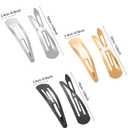 Geyoga 30 Pieces 4 Inch Metal Snap Hair Clips for Women Snap Barrettes Nonslip Large Women Hair Accessories