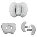 Baby 2 in 1 Travel Cushion, Banana Shape Baby Neck Head Support Travel Pillow Stroller Insert Cushion for Kids, Toddler, Gray (Grey)