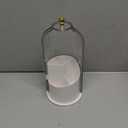 Toothbrush Holders with Sliding Lid, Rotating 3 Slots Bathroom Organizer Countertop, Tooth Brush Toothpaste Holder Bathroom Counter Stand Sink Organizer Caddy for Vanity Makeup Brushes Holder (White+Transparent Black)