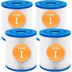 KGC Type I Pool Filter Cartridge, 3.1 x 3.5 inch Size 1 for 58093, Replacement Filter Cartridge for 300/330 Gal/H Filter Pump, for Summer Waves Above Ground Pool Pump
