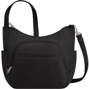 Travelon Anti-theft Classic Crossbody Bucket Bag | Anti-theft (One Size, Black)
