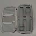 Wireless Microphone Case Compatible with JBL Wireless Two Microphone System, Handheld Dual Mic Travel Bag for Singing or Karaoke for Receivers, Adapters, AA Batteries (Lighting Grey)