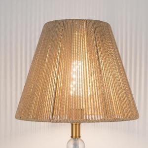 Bell Boho Lamp Shade 7" Top X 13" Bottom X 10" High, Medium Hand Woven Lampshade for Table Lamps and Small Floor Lamps Replacement,brown,Spider Fitter
