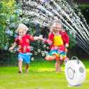 Bubble Machine for Kids Toddlers, 90 360 Rotatable Automatic Bubble Blower 4000+ Bubbles/Min, Bubble Maker for 3 4 5 6 7 8 Year Old, Easter Christmas Birthday Outdoor Wedding Party Gifts