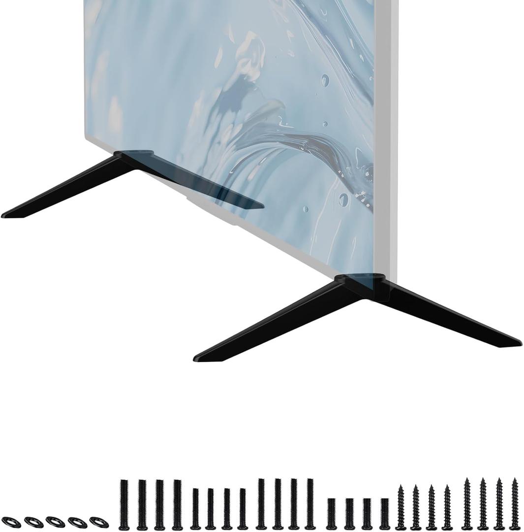 TV Legs for Roku Select Series, for Roku TV Stand Legs for 4K HD HDR FHD QLED,Fit for TV with a Hole Center-to-Center Distance of 14mm/0.55in to 24mm/0.94in Please Measure Bottom Hole Distance