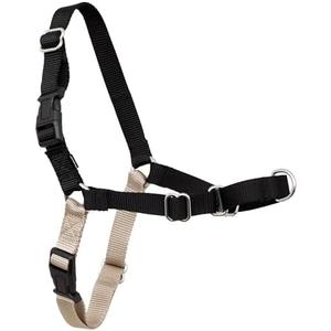PetSafe Easy Walk Harness for Dogs - Pull-Free Walks - Patented Martingale Loop Design - Front Chest Leash Attachment - Adjustable Comfort Straps - Breathable Harness Design - Large, Black/Silver