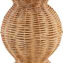 Mud Pie Wide Resin Basket Weave Vase; 6 1/2" x 4 1/4" Dia