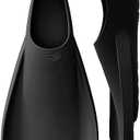 W WSTOO Streamlined Swimming Fins,Training Short Flippers,Silicone Swimming Flippers for Kids Adults Men and Women for Swimming Snorkeling and Diving (Size 10.5-12/ 43-45)