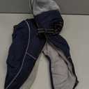 Dog Coats for Large Dogs, Dog Puffer Jacket with Harness Built in, Pet Warm Winter Vest, Dark Blue L