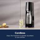 SodaStream Terra Sparkling Water Maker (Black) with CO2 and Dishwasher Safe Bottle