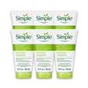 Simple Kind To Skin Moisturizing Face Wash - Facial Cleanser with Vitamin B5 and E - Removes Oil, Dirt, and Other Impurities - Sulfate Free - 6 pc