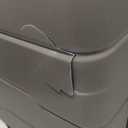 DUKAP RODEZ Hardside Luggage with Ergonomic Handles and TSA Lock | Spacious Traveling Suitcase, Travel Suitcase with Four Spinner Wheels and Studs | 24" Medium Luggage | Black