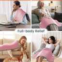 17''34'' Heating Pad for Back Pain, Electric Heating Pad with 9 Heat Settings & 4 Timers Auto Shut Off, Extra Large Heating Pad for Period Cramps & Sore Muscles, Machine Washable, Dry & Moist Heat,