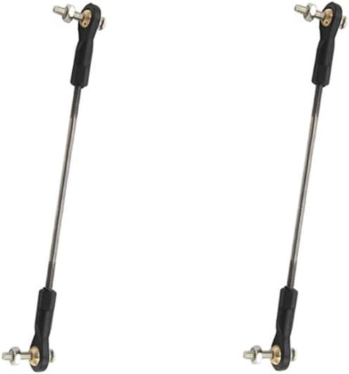 2PCS RC Toy Push Rod Adjustable Tie Rods Ball Head Joint Servo Linkage Link Rod for RC Airplane Helicopter Car Boat DIY Model Toy Parts (M3x100mm)