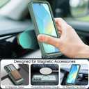 for Samsung Galaxy A16 5G Case, [Transparent & Holster Series] Belt Clip Full Body Shockproof Protective Cell Phone Cover with 2 Pack Tempered Glass Screen Protector (Dark Green/Clear)