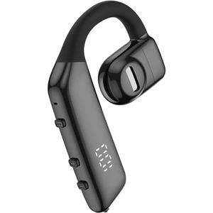 Bluetooth earpiece V5.3 Single Ear Bluetooth Headset, with Noise Cancellation and Microphone Compatible, Talk time of 30 Hours Bluetooth Phone Headset, for iPhone and Android.