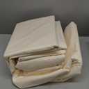 TEXAS LINEN CO. 100% Egyptian Cotton King Sheets Set - Luxury 1500 Series Couture Comfortin' Collection Egyptian Cotton Sheets King Size Bed Set (4 PC, Ivory), 17" Deep Pocket, Hotel Bedding Set