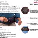MUELLER Sports Medicine Lumbar Back Brace with Removable Pad, Ideal for Upper and Lower Back Pain, Relief & Support for Men and Women, Strains, Sciatica, Scoliosis (Black)