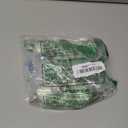 8 Pack Glass Cabinet Knobs and Pulls, Oval Crystal Knobs for Dresser Drawers, Brushed Nickel Kitchen Cabinet Knobs Egg Shape