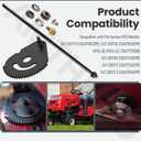 938-05078 Steering Shaft 5/8 And 617-04094 Sector Gear Kit for MTD Troy Bilt With 948-0389 710-1309 Steering Rod Cap, Screw & 941-0656A 741-0656A Pinion Gear & Bushing,941-04124 Hex Flange Bearing